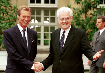 Henri de Luxembourg et Lionel Jospin - le 10 octobre 2000